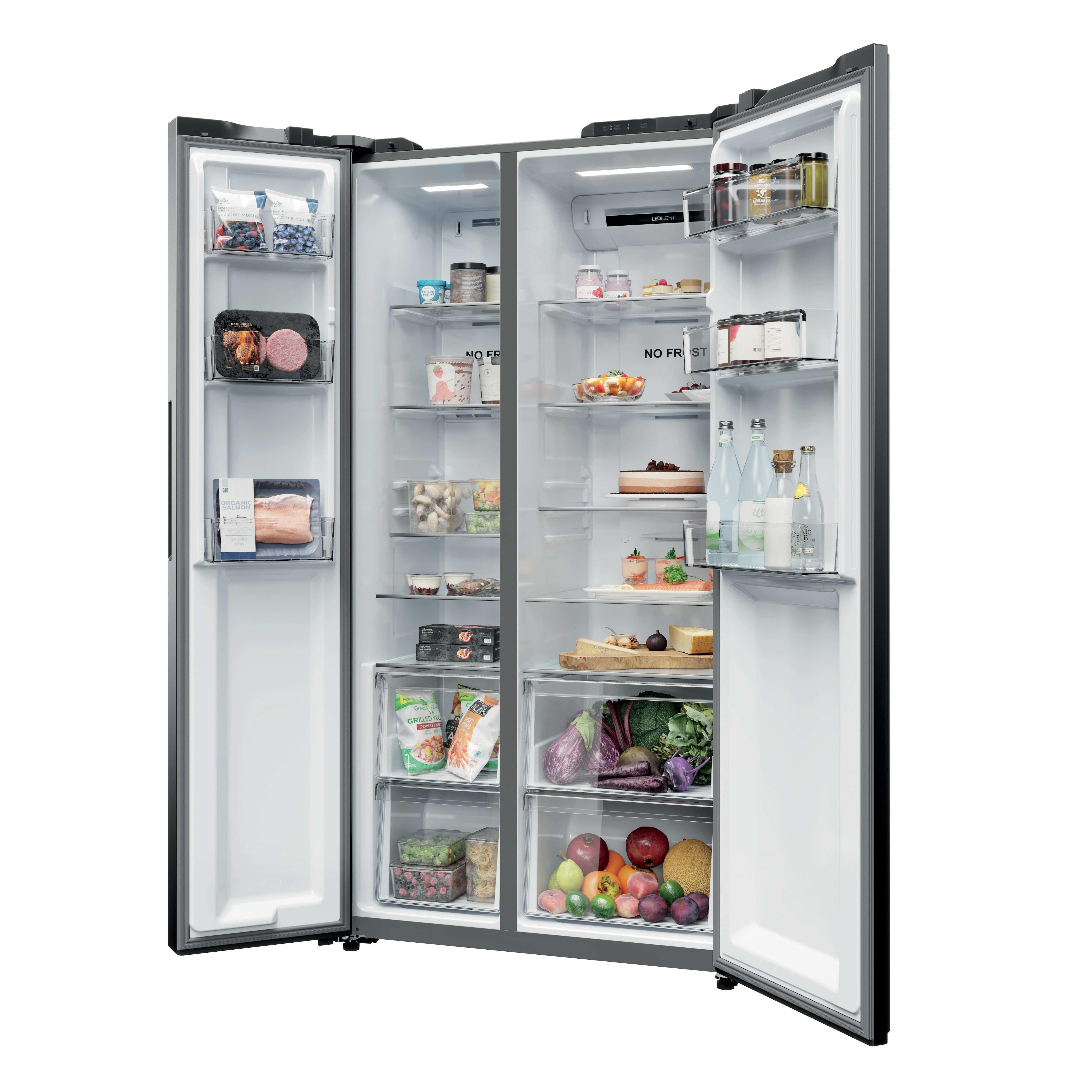 Frigorífico Americano Candy Total No Frost, Side by Side - CNSQ2T918EX Inox-4