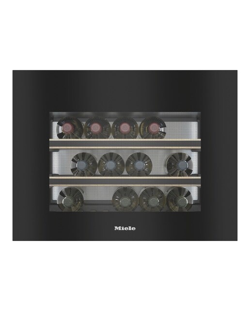 Imagem 0 de Garrafeira Encastrável Miele KWT 7112 iG OBS FlexiFrame Plus e Push2open com Capacidade de 18 Garrafas Standard - Vidro Preto Obsidiana