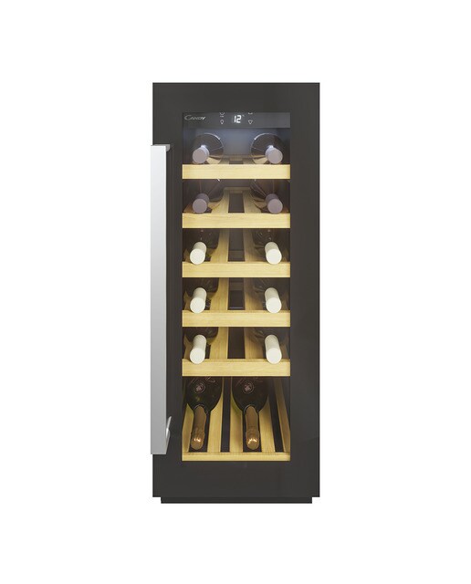 Garrafeira Candy DiVino CCVB 30/1 com Capacidade para 20 Garrafas Standard - Preto Preto-1