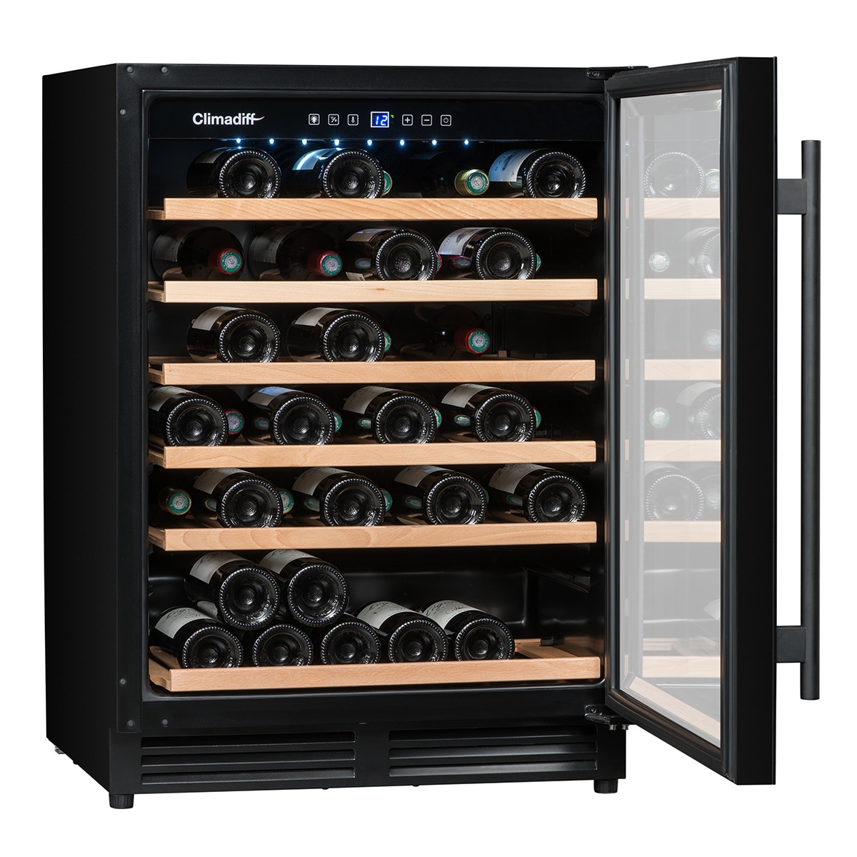 Vinoteca Climadiff para 51 botellas - CBU51S2B Negro-5