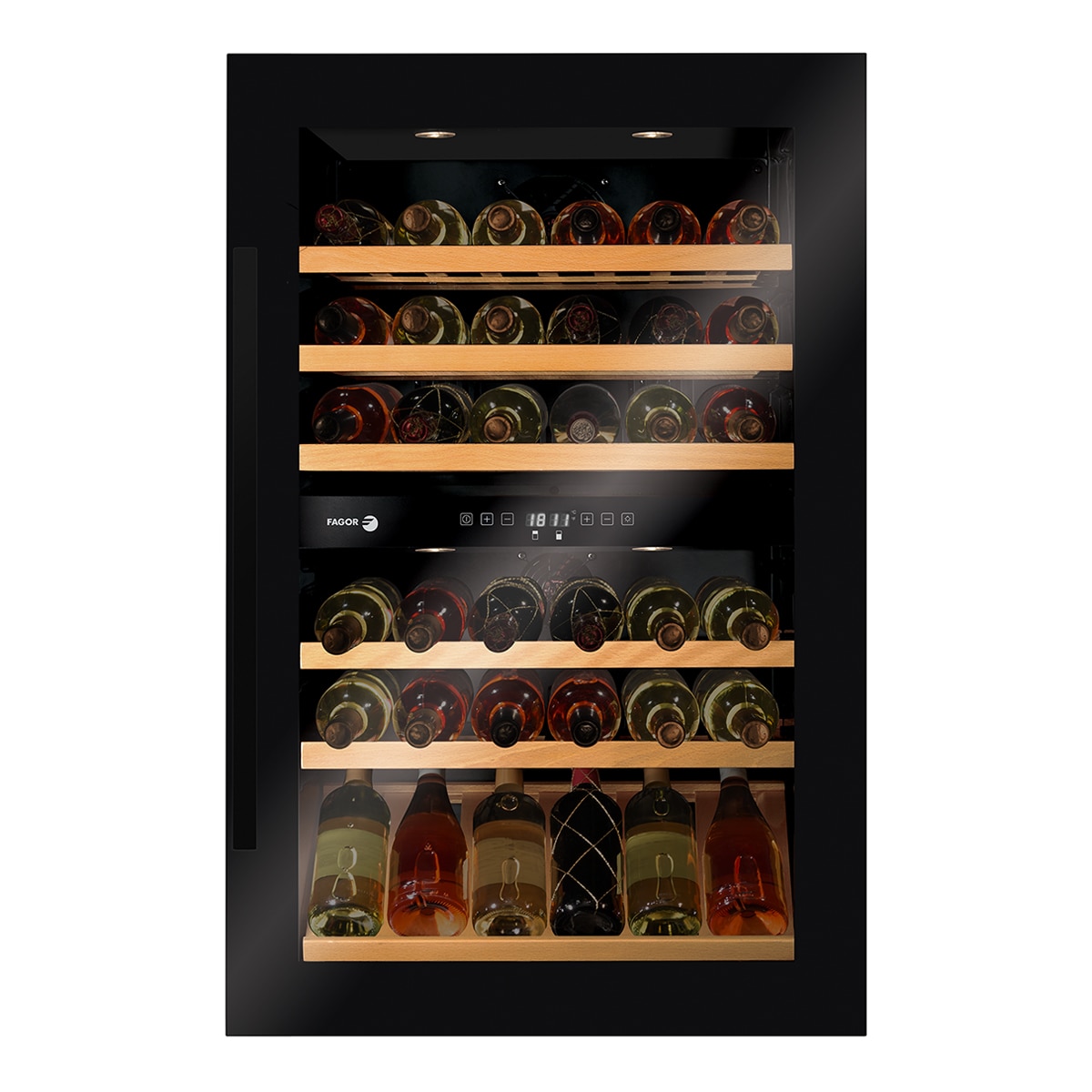 Garrafeira Encastrável Fagor 3WCI-8840N para 57 Garrafas Standard - Preto Preto-1