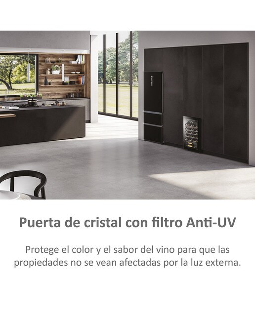 Vinoteca Haier para 33 botellas - Series 3 HWS33GG Negro-10