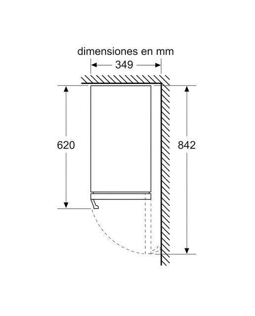 Garrafeira Encastrável Bosch Serie 6 KUW20VHF0 de 21 Garrafas Standard - Preto Preto-2