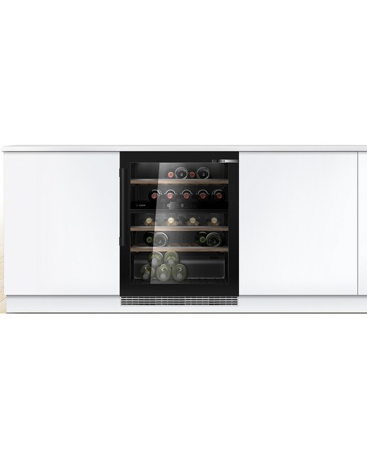 Garrafeira Encastrável Bosch Serie 6 KUW21AHG0 com Porta em Vidro com Capacidade para 44 Garrafas Standard - Preto Preto-5