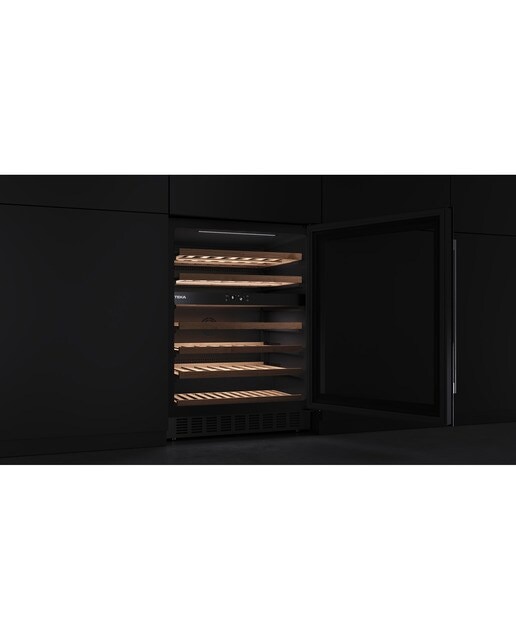 Garrafeira Encastrável Teka RVU 20046 de 82 cm e para 46 Garrafas Standard - Vidro Preto Vidro preto-11