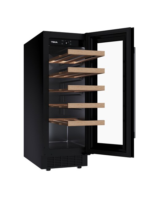 Vinoteca Teka con capacidad para 20 botellas - RVU 10020 - Cristal negro Cristal negro-6