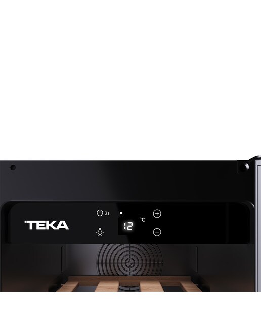 Vinoteca Teka con capacidad para 20 botellas - RVU 10020 - Cristal negro Cristal negro-7