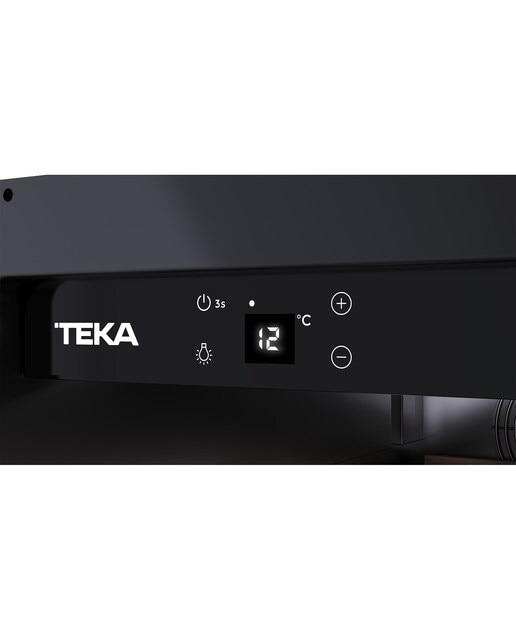 Vinoteca Teka con capacidad para 20 botellas - RVU 10020 - Cristal negro Cristal negro-8