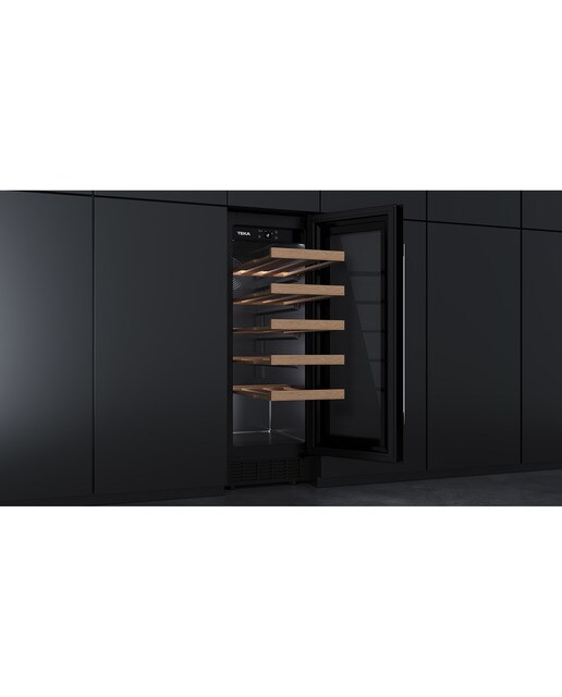 Vinoteca Teka con capacidad para 20 botellas - RVU 10020 - Cristal negro Cristal negro-9
