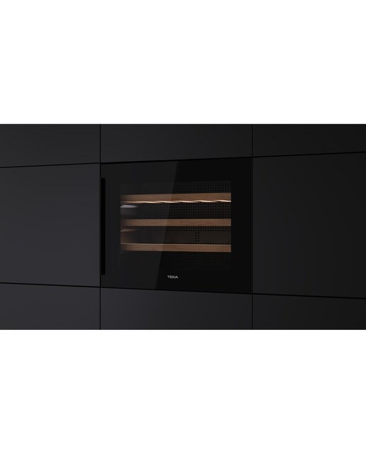 Garrafeira Encastrável Teka RVI 10024 com Capacidade para 24 Garrafas Standard - Vidro Preto Vidro preto-9