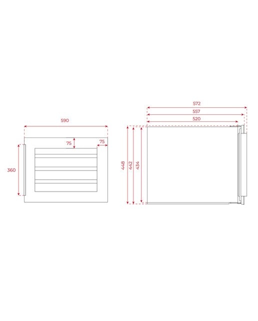 Garrafeira Encastrável Teka RVI 10024 com Capacidade para 24 Garrafas Standard - Vidro Preto Vidro preto-12
