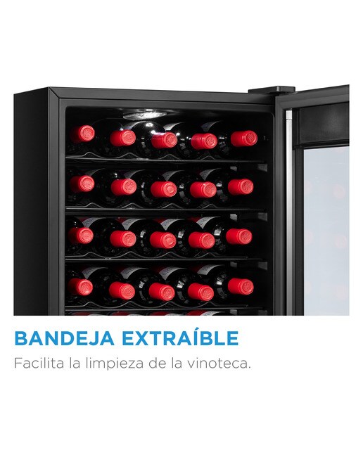 Garrafeira Midea MDRW111FGG22 e Capacidade de 24 Garrafas Standard - Preto Preto-5