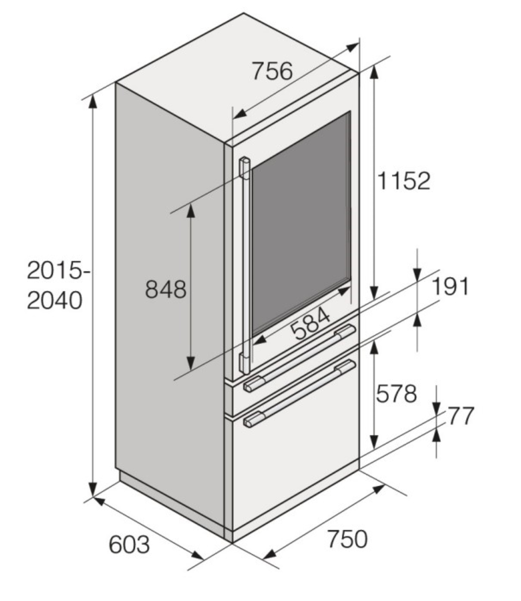 Garrafeira com Congelador Asko RWFN2826S para 78 Garrafas Standard e de 200,3 cm - Inox Inox-4
