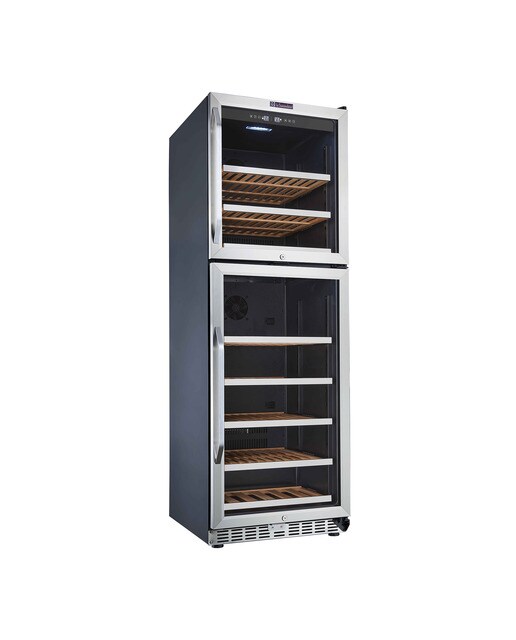 Vinoteca La Sommelière para 172 botellas -MT166DP Acero Inox-1