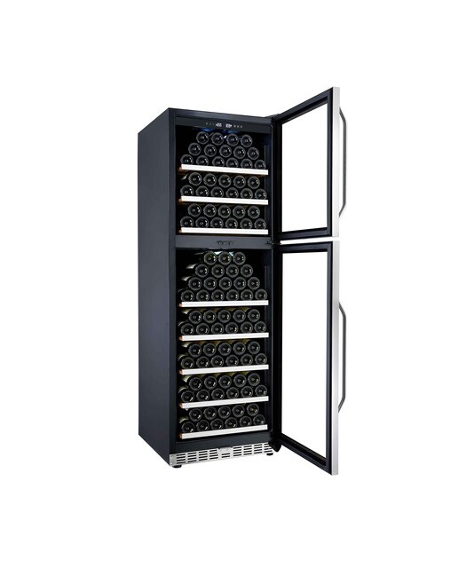 Vinoteca La Sommelière para 172 botellas -MT166DP Acero Inox-3