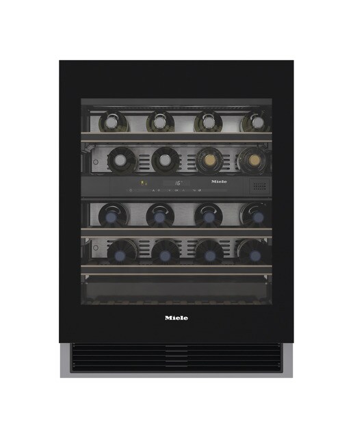 Garrafeira Miele KWT 6322 UG-1 FlexiFrame e Push2open e de 34 Garrafas Standard - Porta Vidro Preto-1
