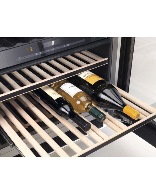 Garrafeira Miele KWT 6322 UG-1 FlexiFrame e Push2open e de 34 Garrafas Standard - Porta Vidro Preto-6