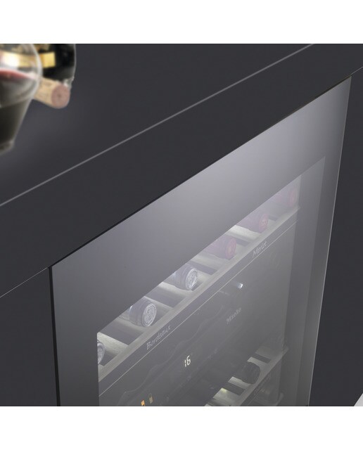 Garrafeira Miele KWT 6322 UG-1 FlexiFrame e Push2open e de 34 Garrafas Standard - Porta Vidro Preto-8