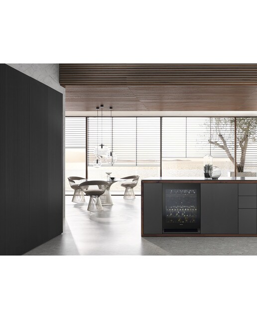 Garrafeira Miele KWT 6322 UG-1 FlexiFrame e Push2open e de 34 Garrafas Standard - Porta Vidro Preto-9