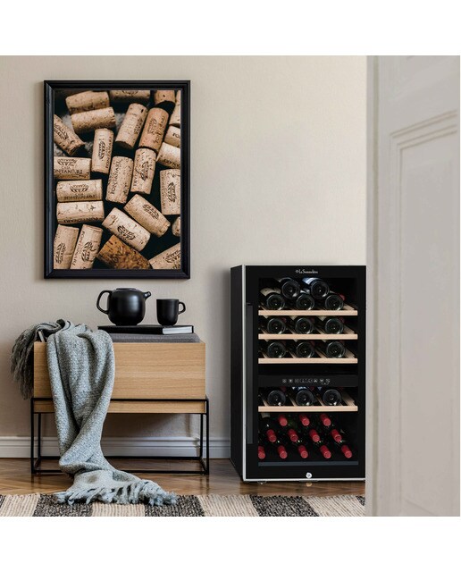 Vinoteca La Sommelière para 49 botellas - ECS51.2Z - Negro Negro-6