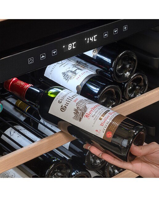 Vinoteca La Sommeliére para 102 botellas - LS102DZBLACK - Negro Negro-4