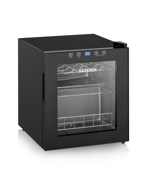 Garrafeira Severin 8907 Temperatura Ajustável e para 15 Garrafas Standard - Preto Mate Preto-1