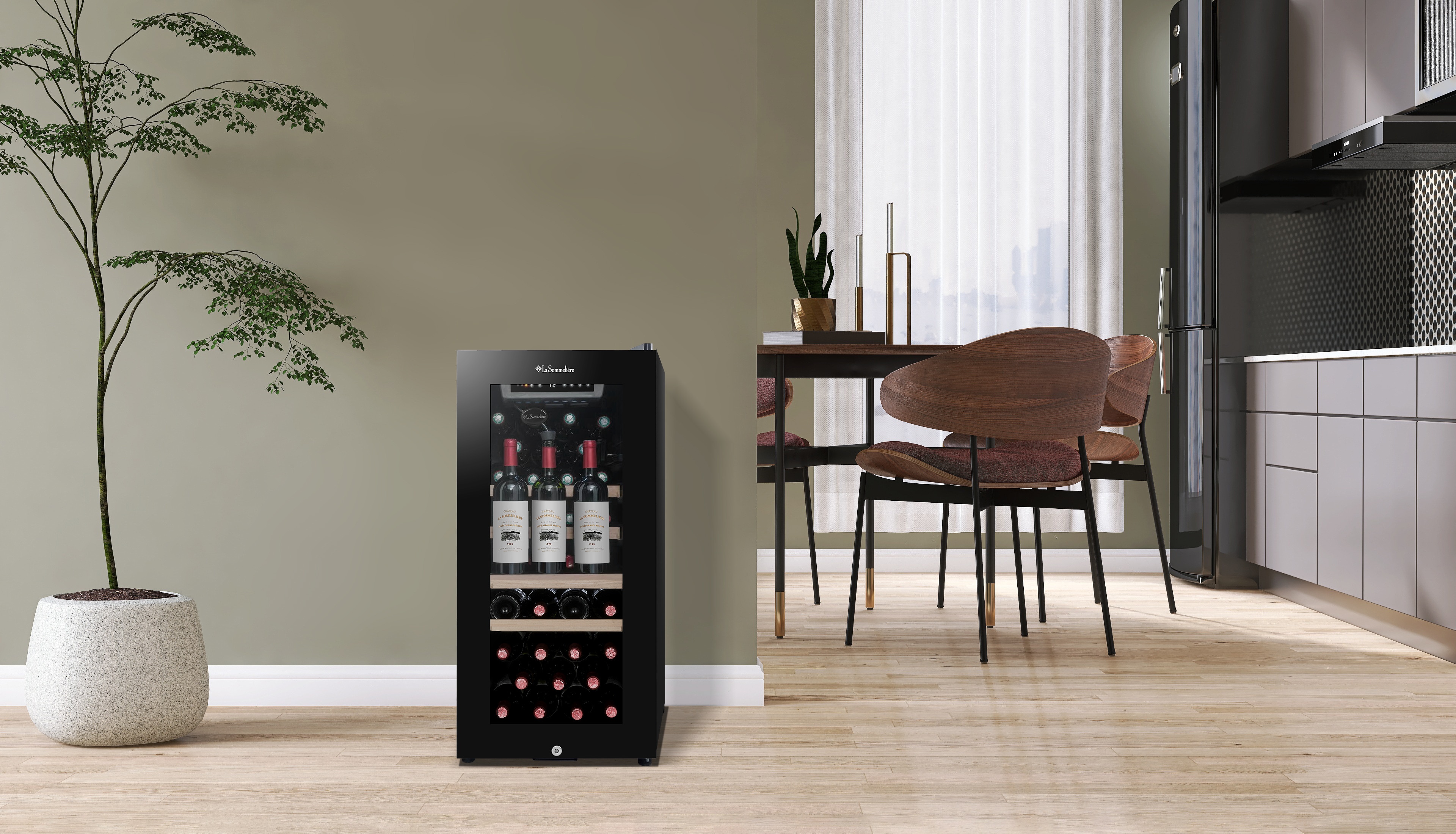 Vinoteca La Sommeliére para 38 botellas - LS38BLACK - Negro Negro-4
