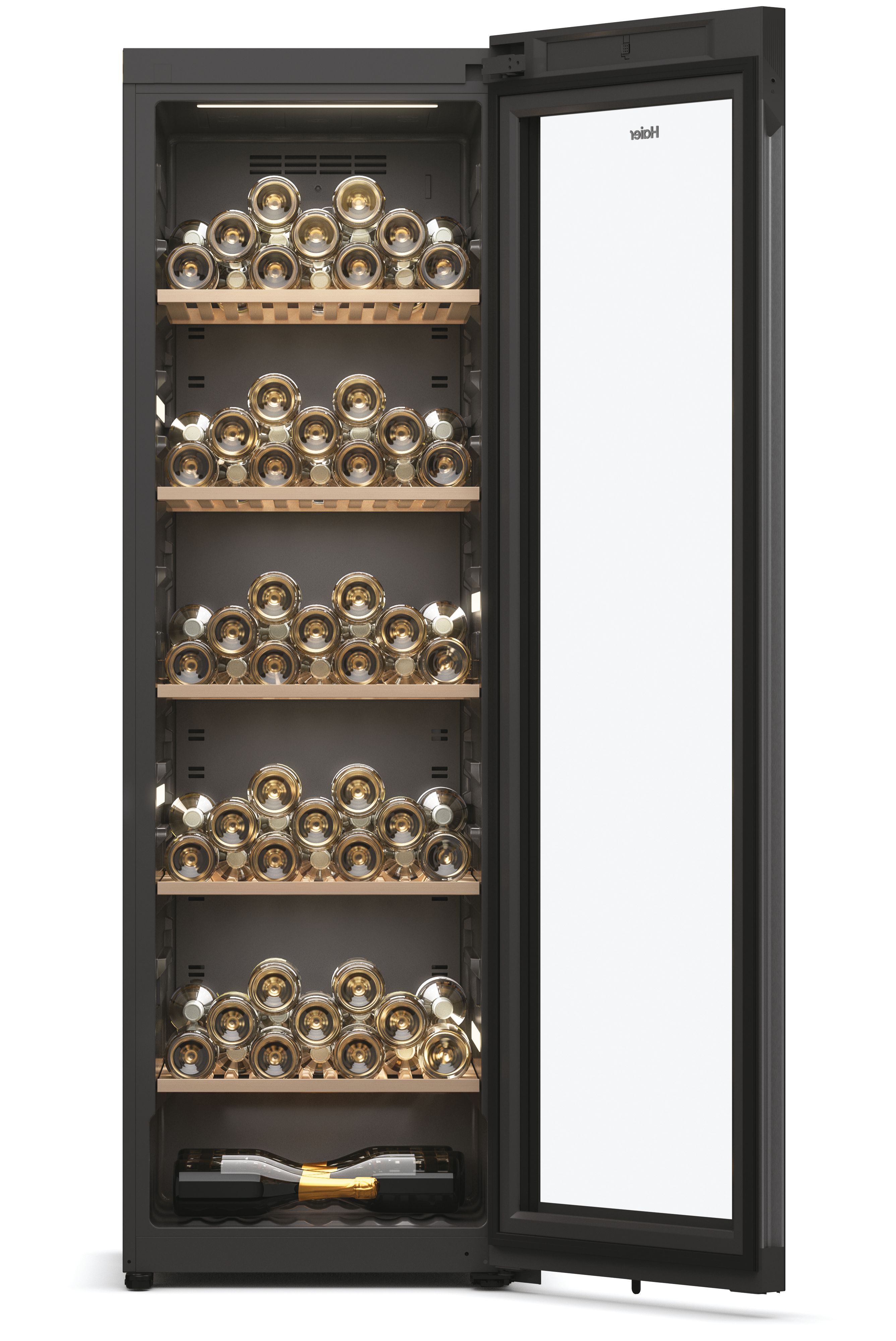 Vinoteca Haier para 247 Botellas, 1 Zona, Wifi, Wine Bank 60 Series 5 - HWS247GEH1 Negro-4