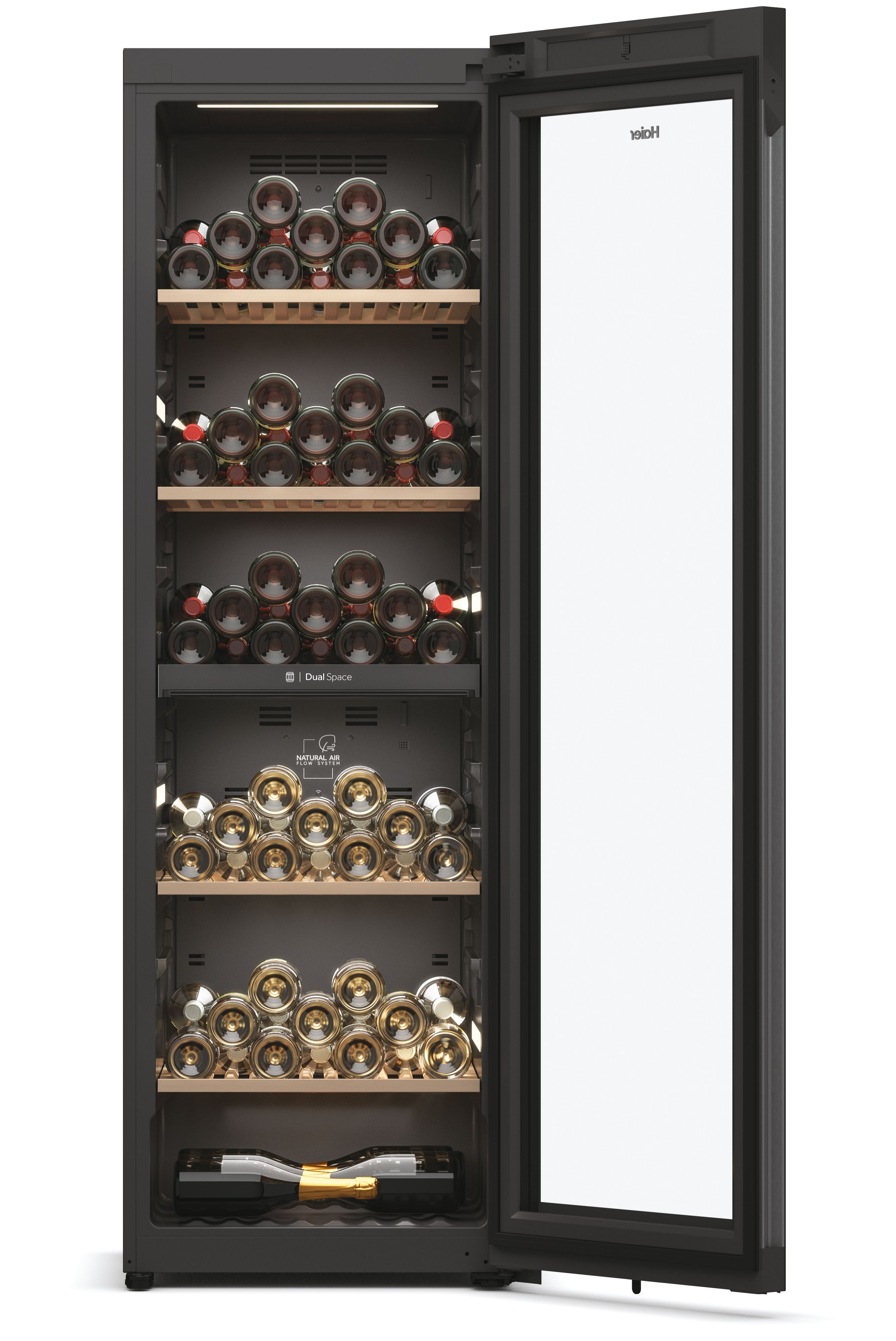 Vinoteca Haier para 236 Botellas, 2 ZonaS, Wifi, Wine Bank 60 Series 7 - HWS236GDEH1 Negro-4