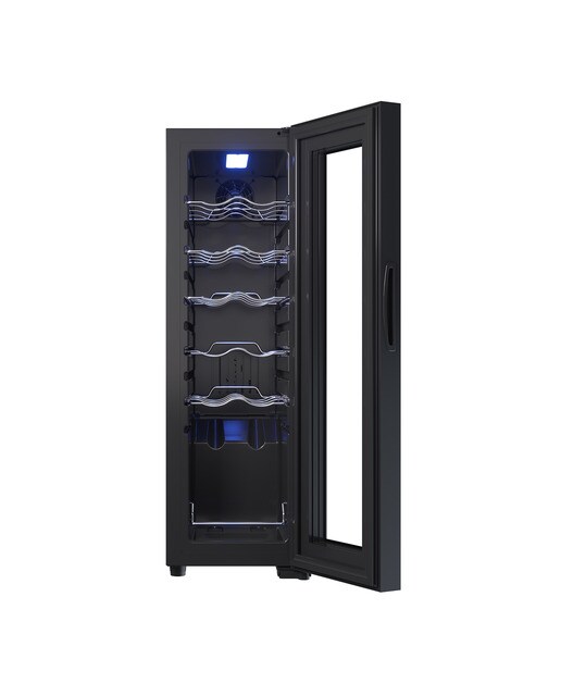 Garrafeira Saivod VCS12VG para 12 Garrafas Standard - Preto Preto-3