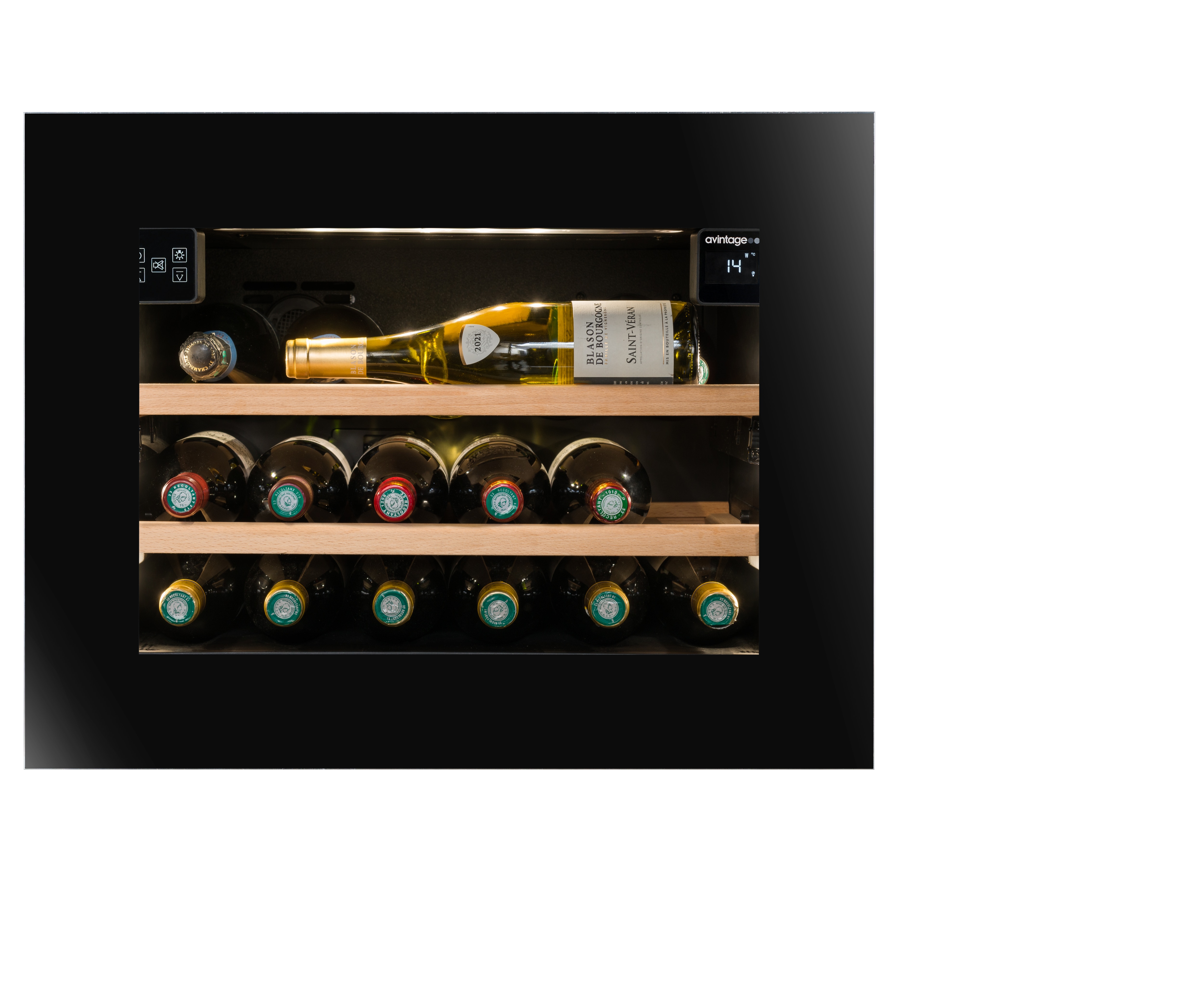 Vinoteca integrable  Avintage para 21 botellas -  AVI45PLATINUM Negro-3