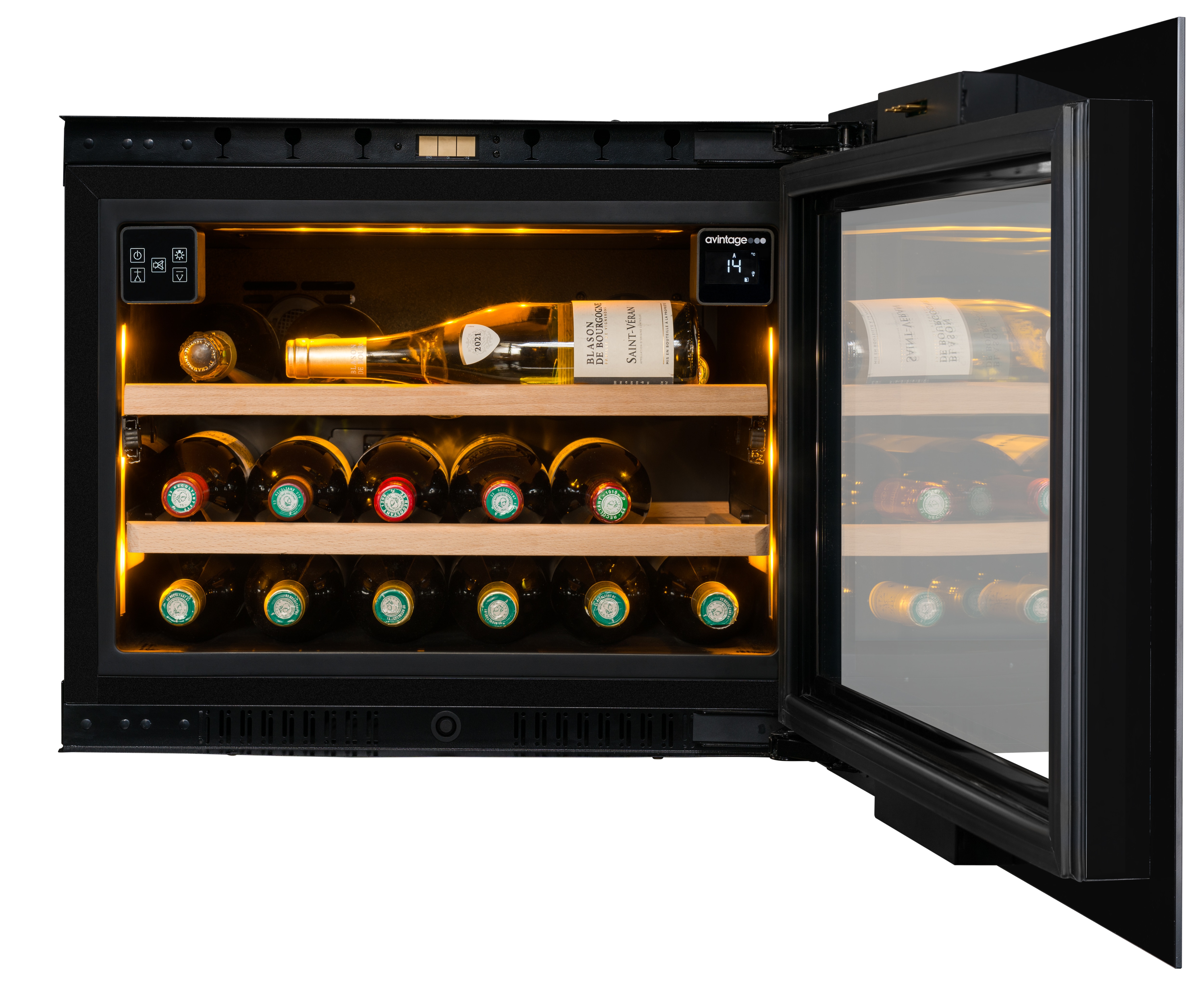 Vinoteca integrable  Avintage para 21 botellas -  AVI45PLATINUM Negro-4
