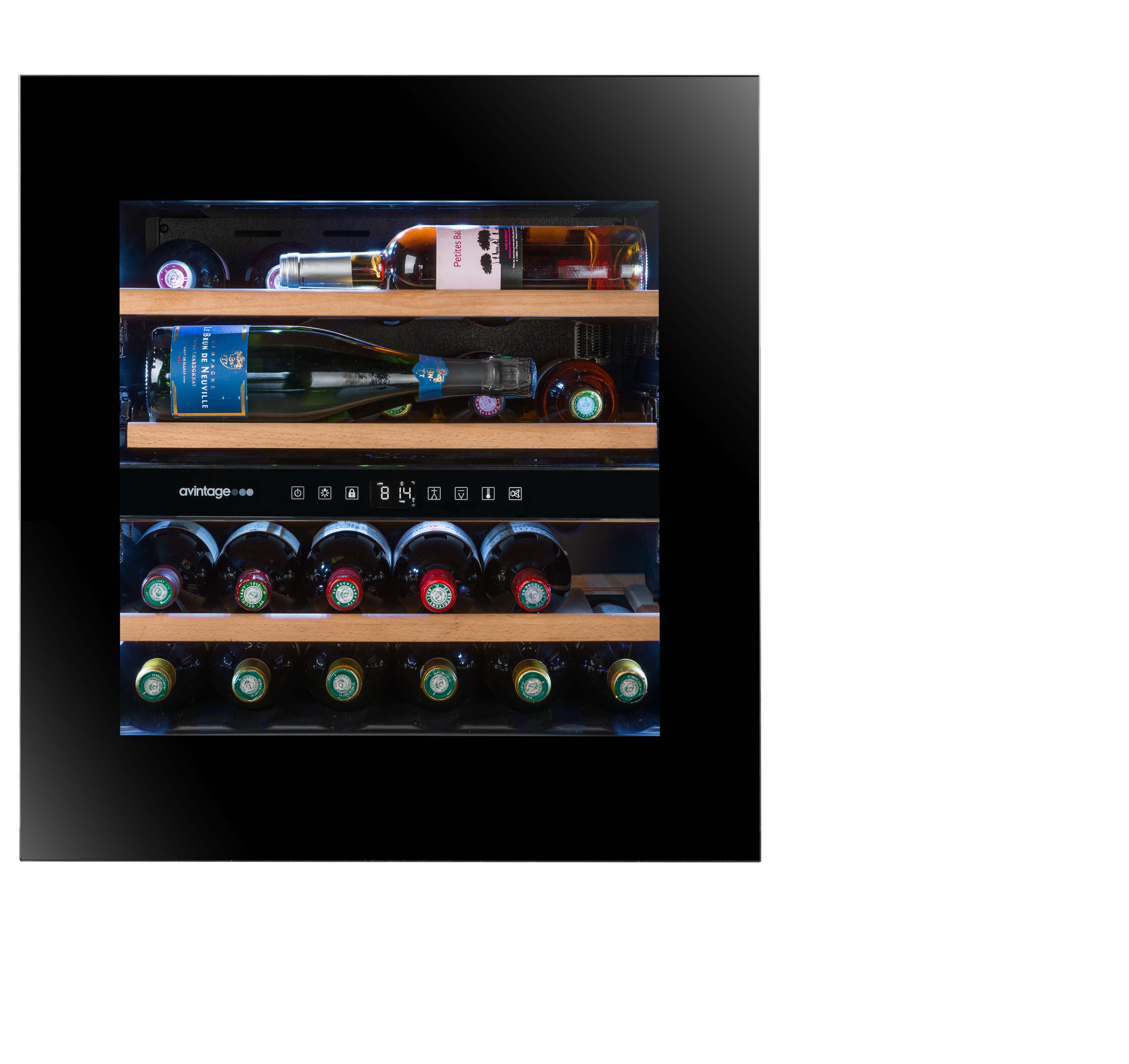 Vinoteca integrable  Avintage para 24 botellas -  AVI60PLATINUM Negro-3