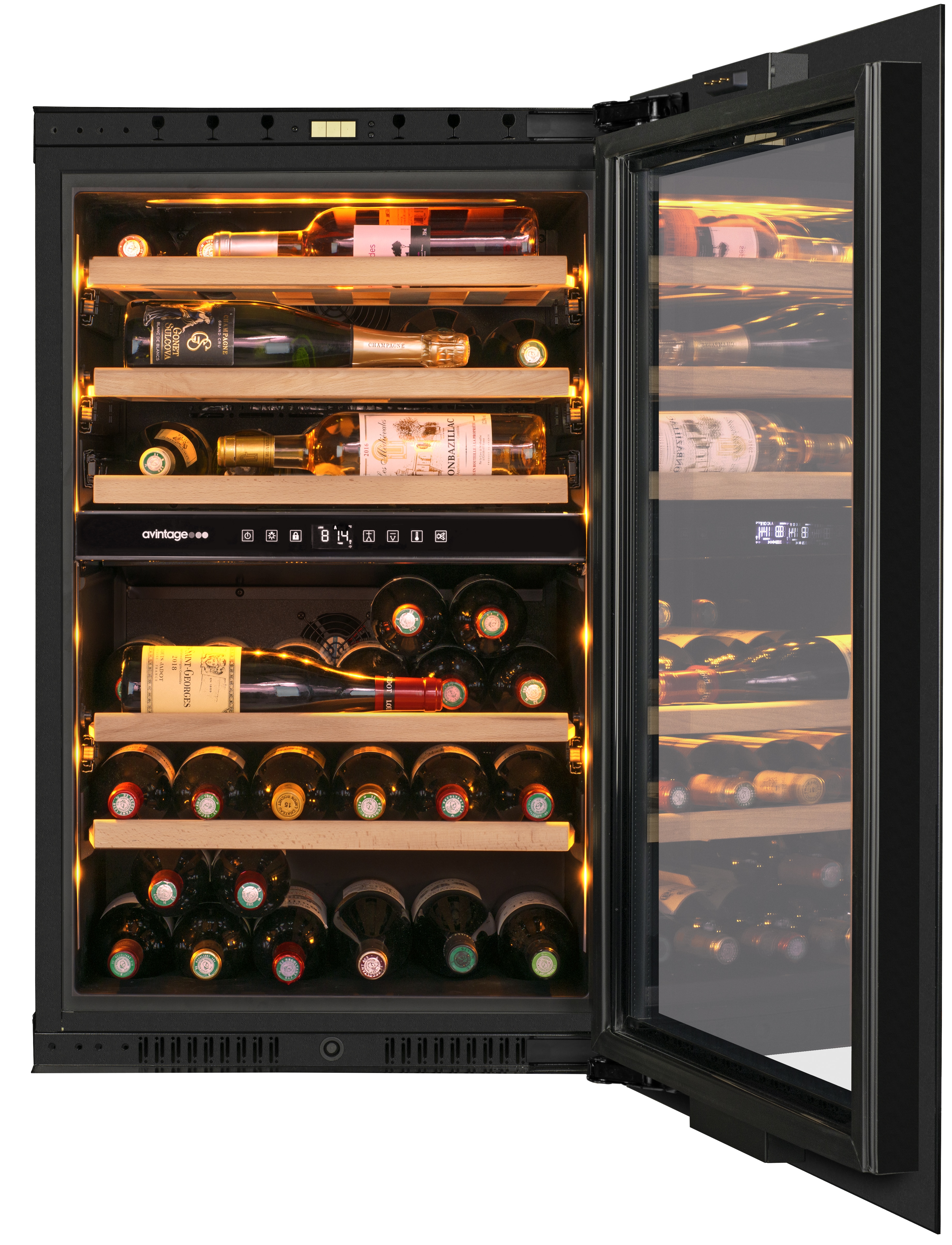 Vinoteca integrable Avintage para 44 botellas - AVI88PLATINUM Negro-4