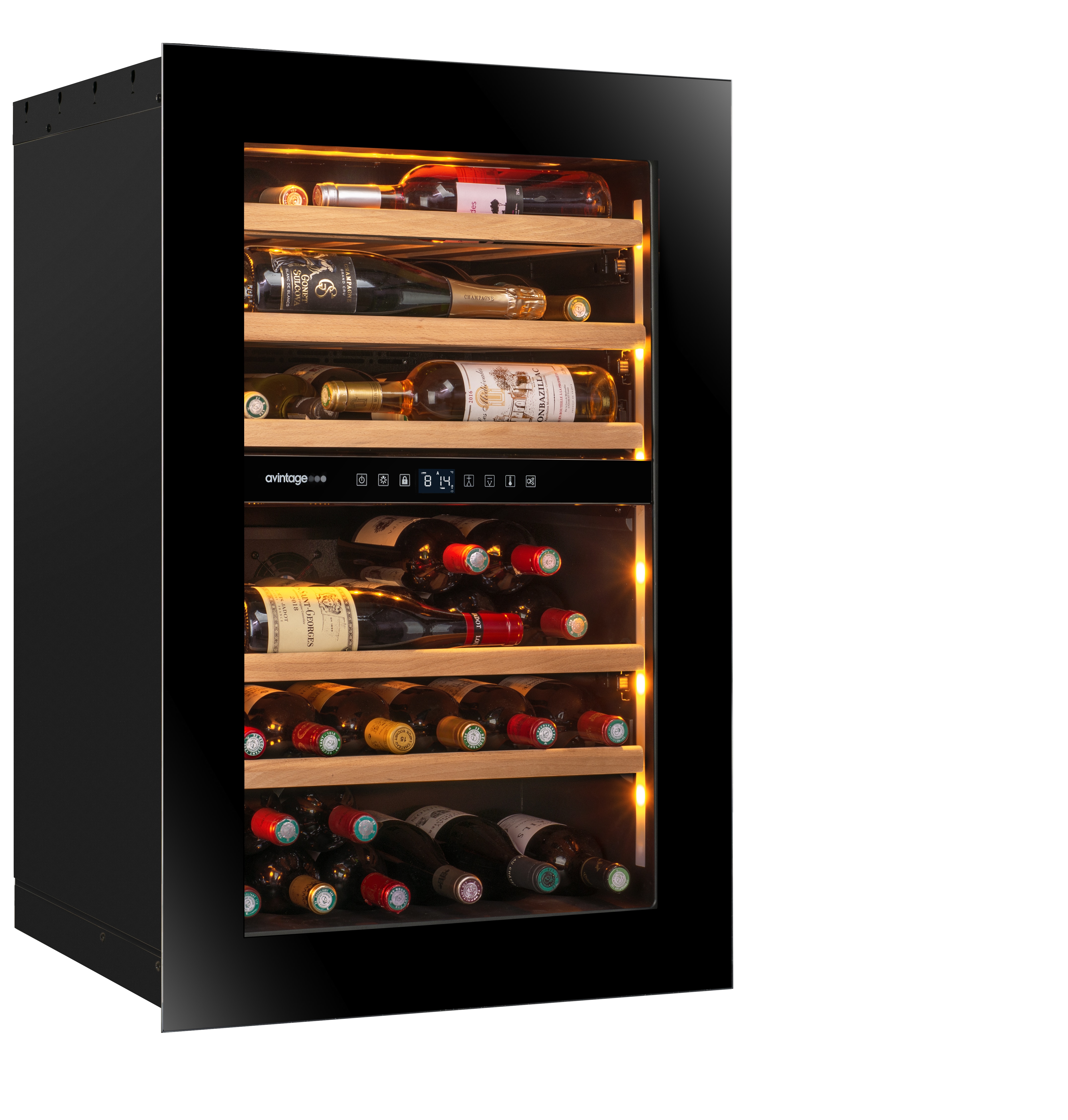 Vinoteca integrable Avintage para 44 botellas - AVI88PLATINUM Negro-5