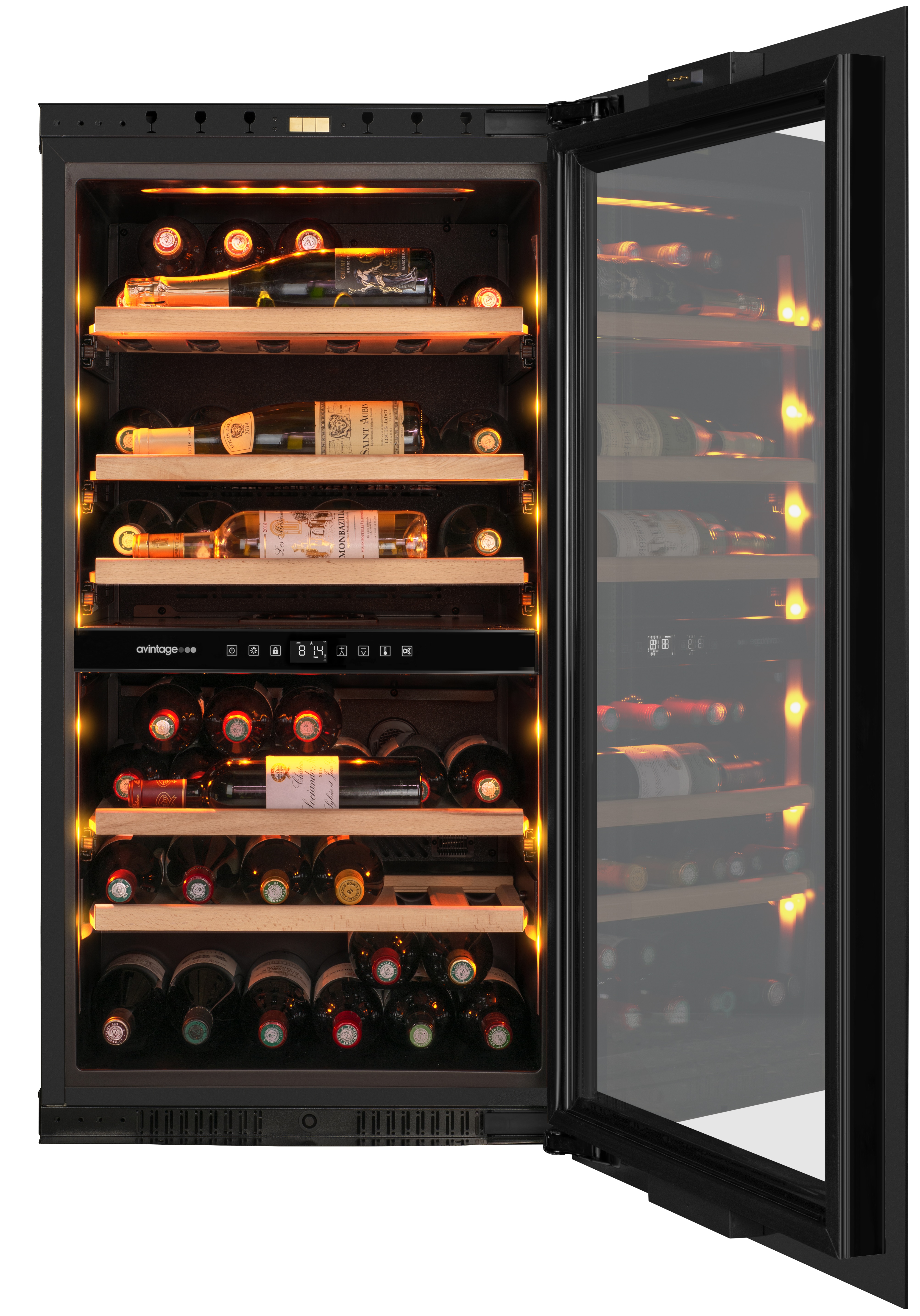 Vinoteca integrable Avintage para 56 botellas - AVI105PLATINUM Negro-3