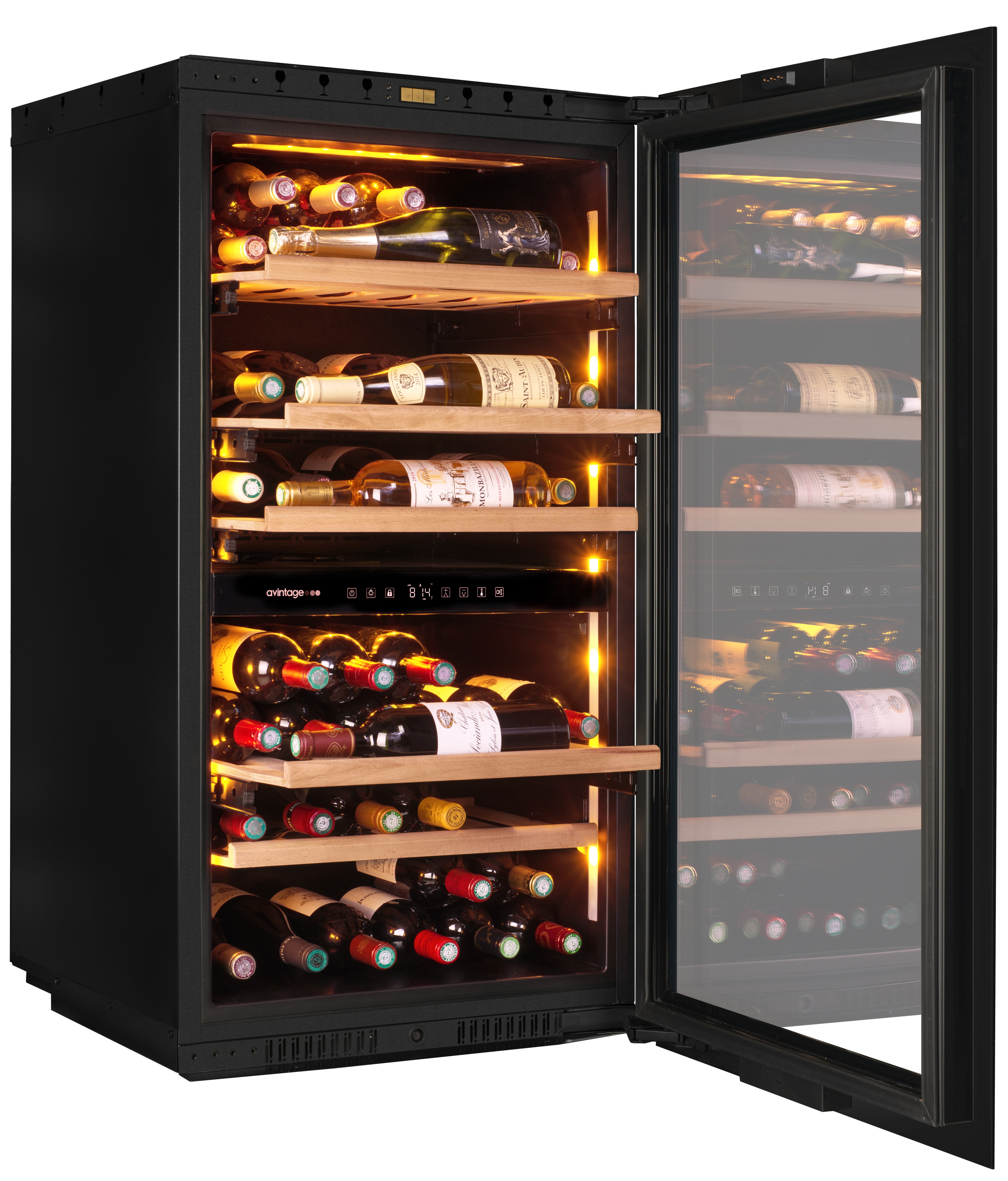 Vinoteca integrable Avintage para 56 botellas - AVI105PLATINUM Negro-4