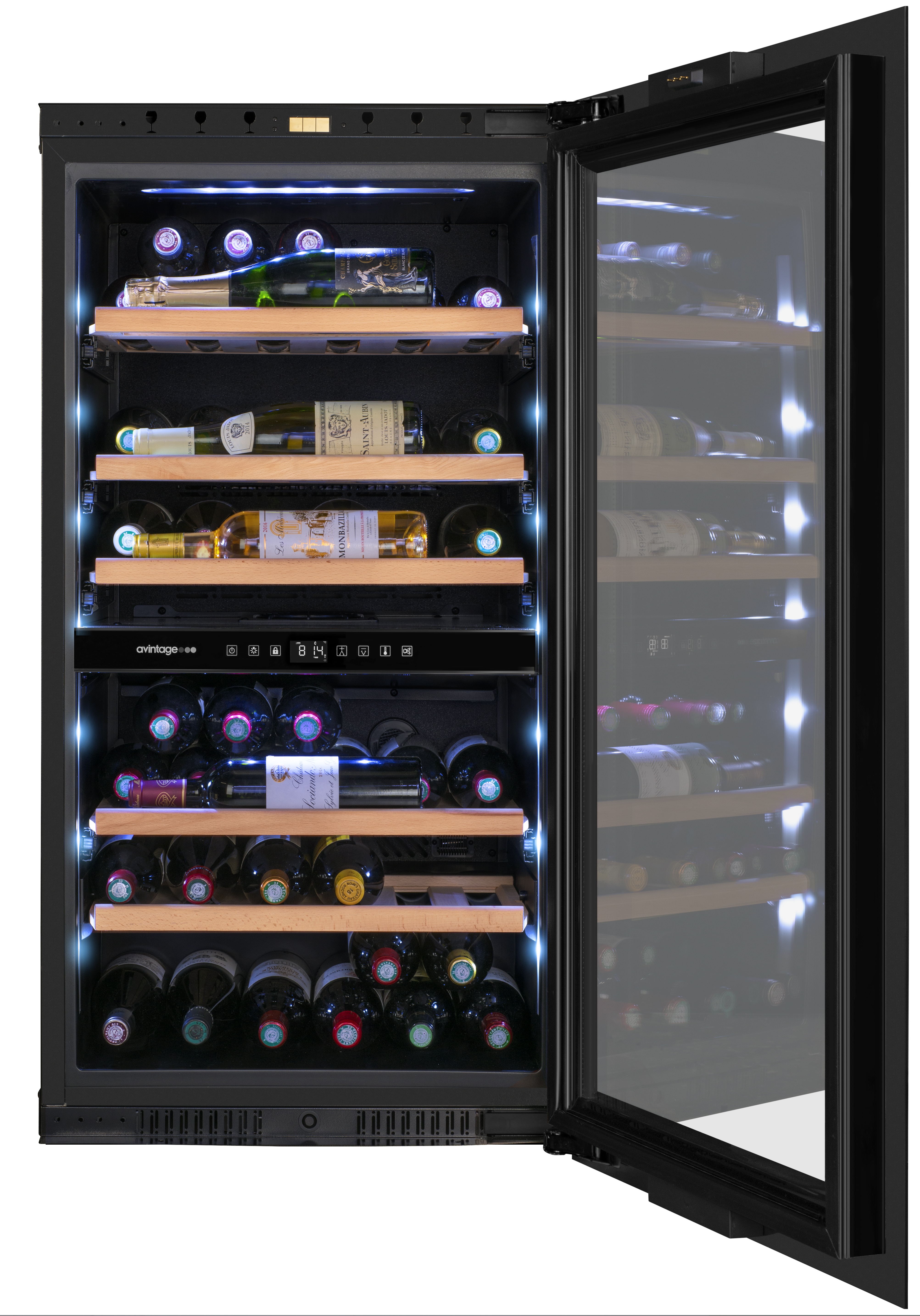 Vinoteca integrable Avintage para 56 botellas - AVI105PLATINUM Negro-7