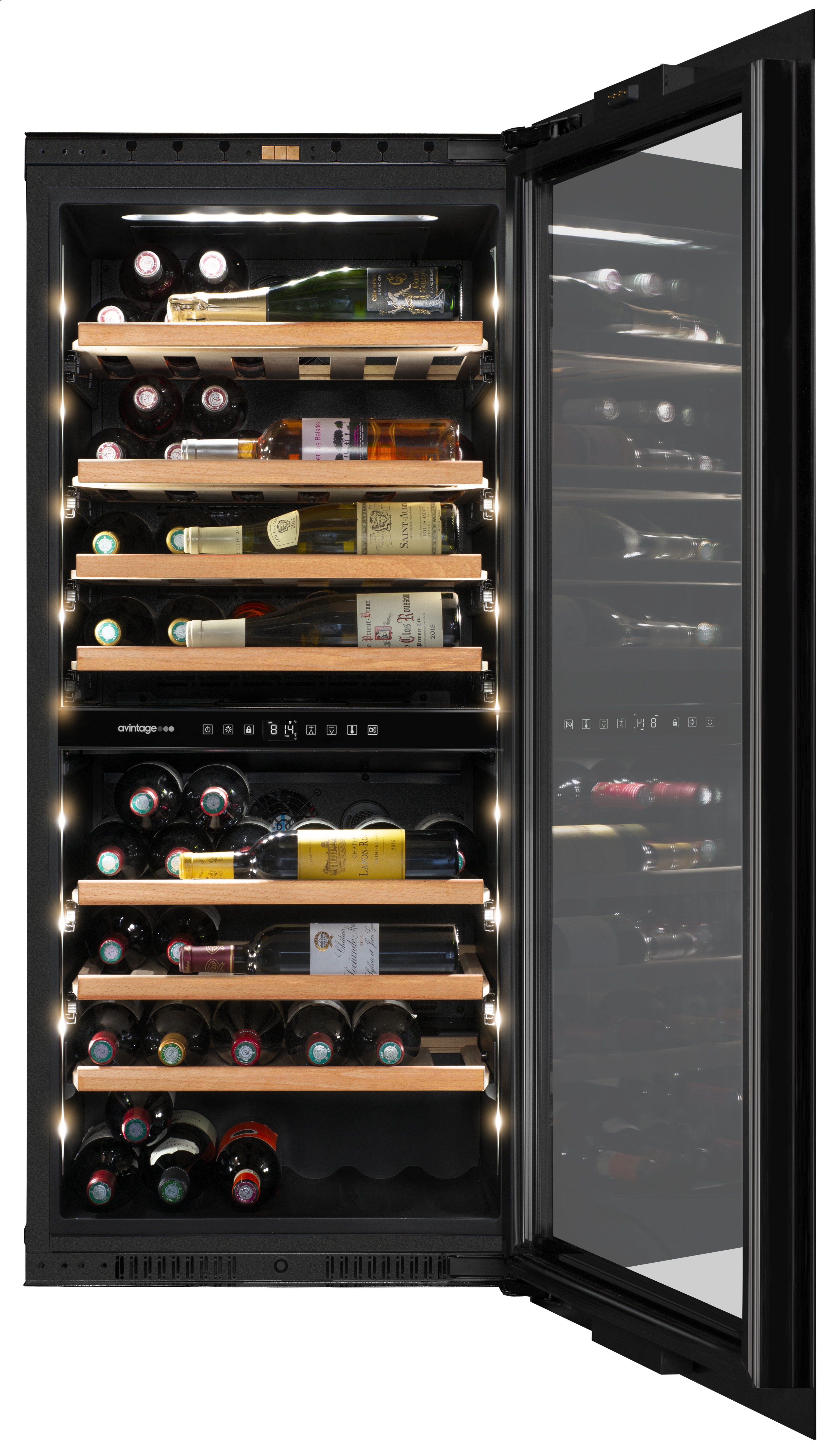 Vinoteca integrable Avintage para 68 botellas - AVI122PLATINUM Negro-3