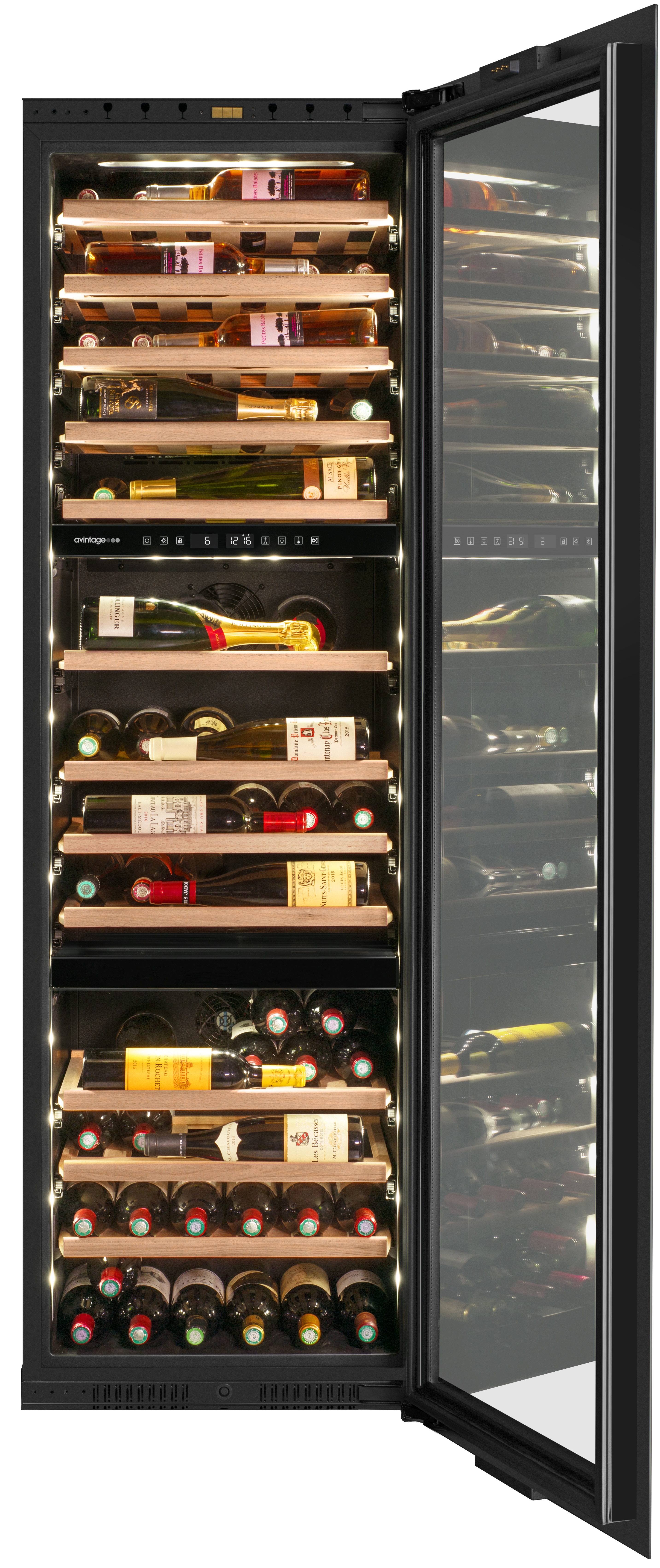 Vinoteca integrable  Avintage para 94 botellas -  AVI178PLATINUM Negro-4