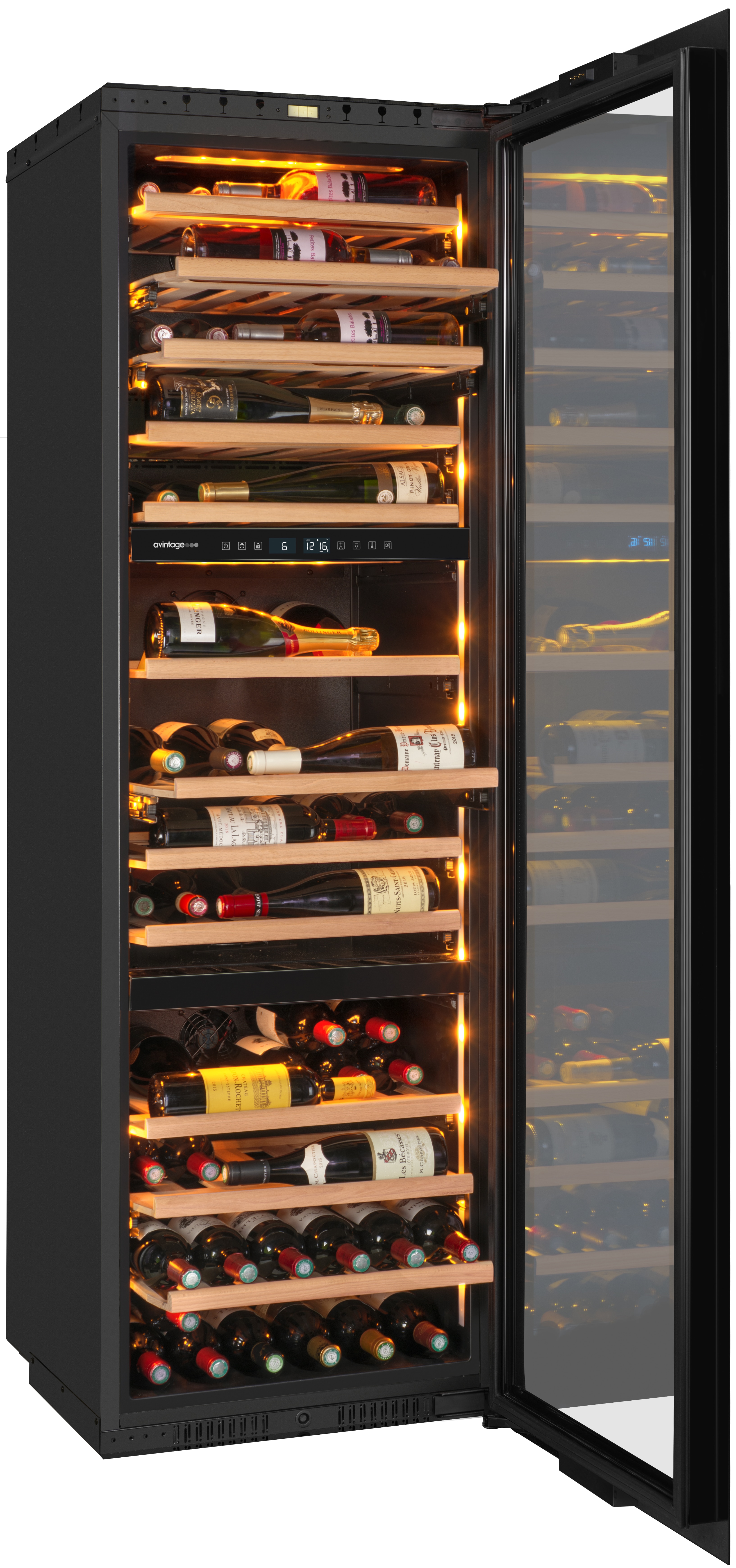 Vinoteca integrable  Avintage para 94 botellas -  AVI178PLATINUM Negro-7