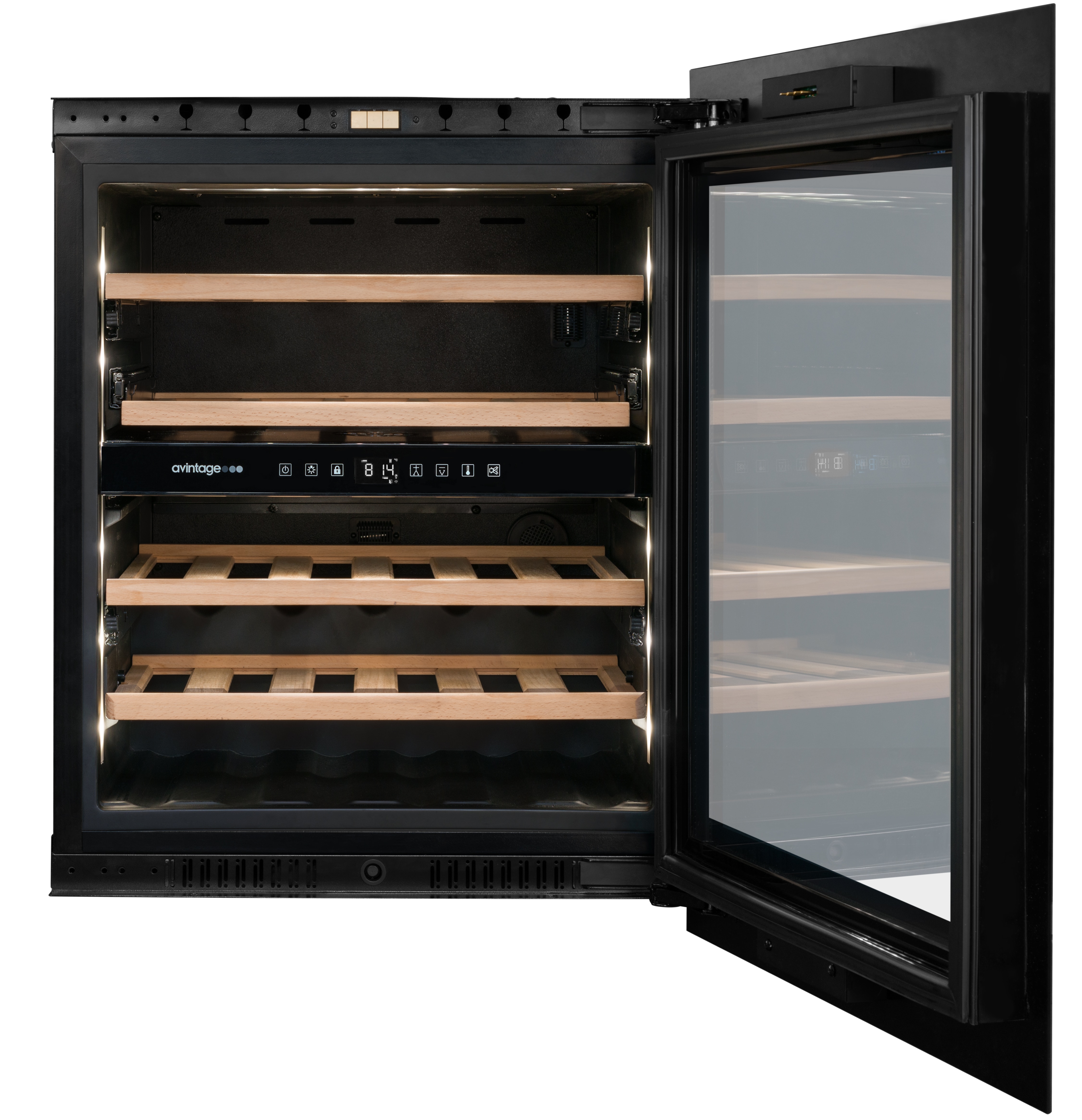 Vinoteca integrable Avintage para 29 botellas - AVI72PLATINUM Negro-5