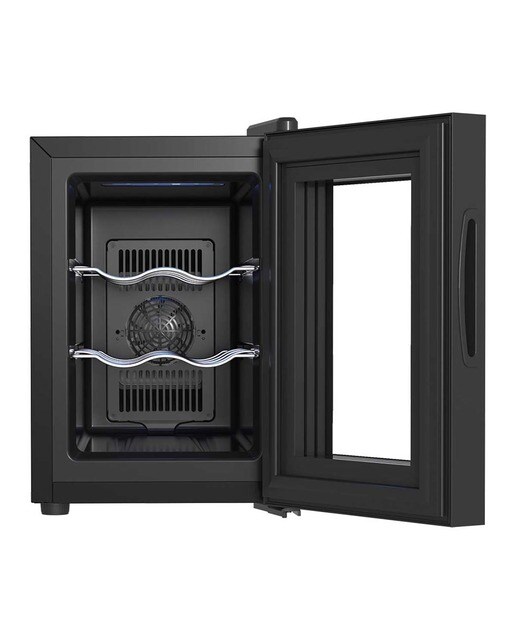 Garrafeira Saivod VS621 com Capacidade para 6 Garrafas Standard - Negro Preto-2