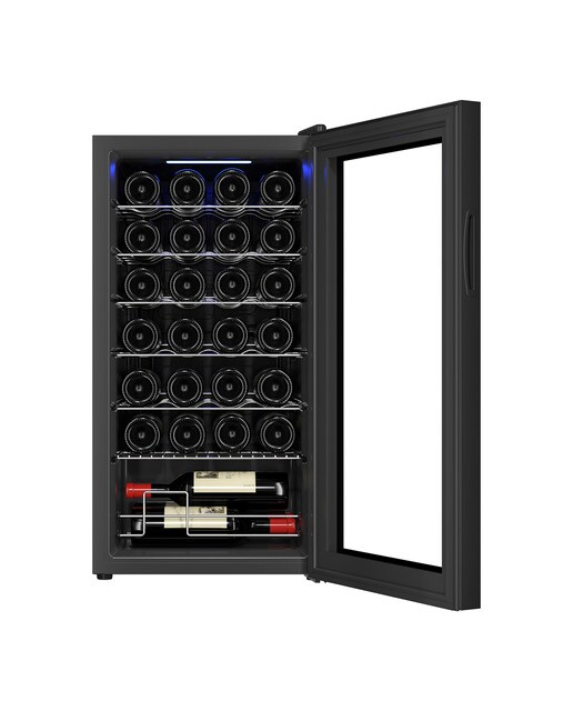Garrafeira Saivod VCS28G para 28 Garrafas Standard - Negro Preto-2