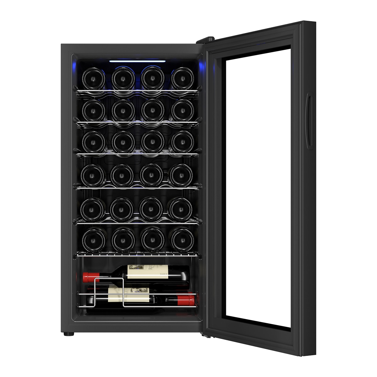 Garrafeira Saivod VCS28G para 28 Garrafas Standard - Negro Preto-2