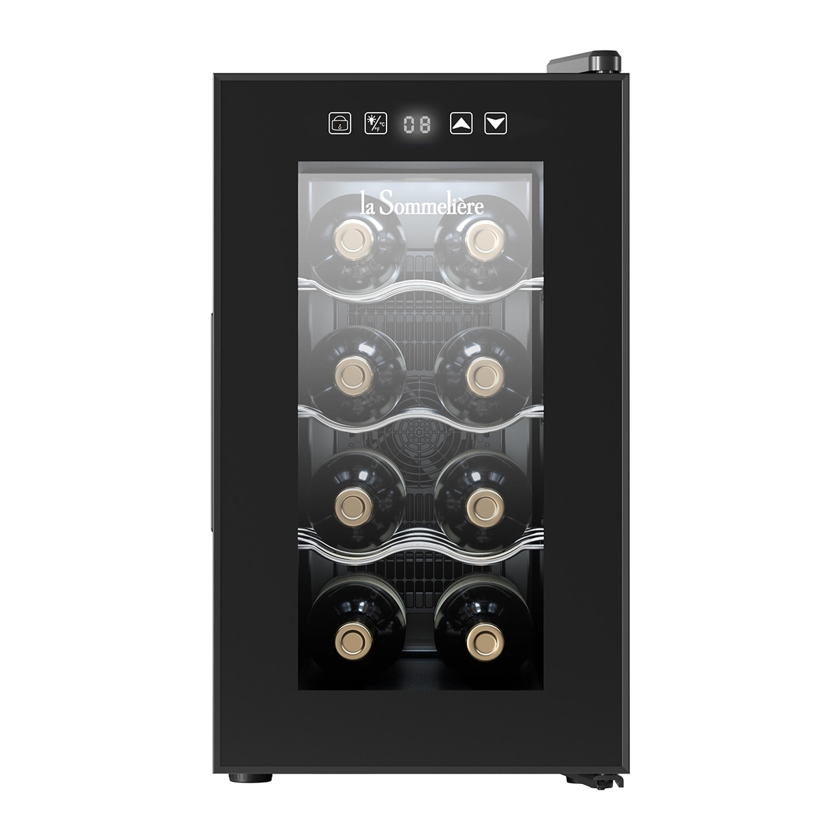 Vinoteca La Sommeliere para 8 botellas - LS8E Negro-3