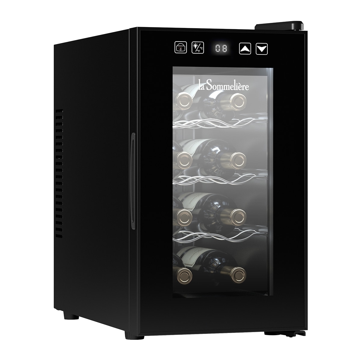 Vinoteca La Sommeliere para 8 botellas - LS8E Negro-4