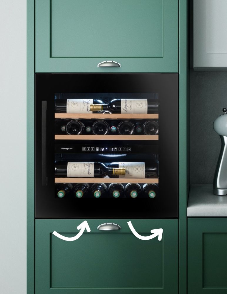 Vinoteca integrable Avintage  para 28 botellas - AVI60F2FV 4