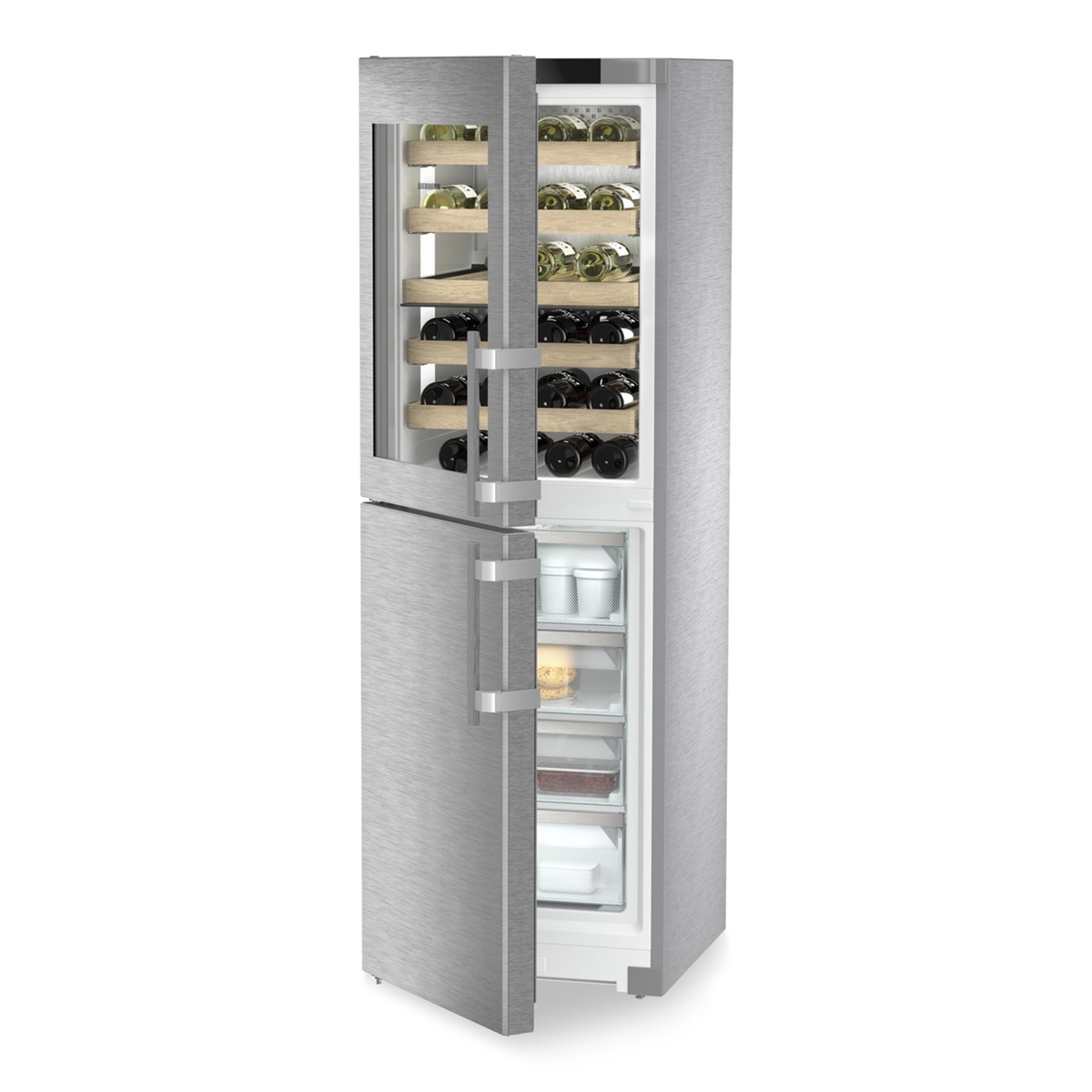 Vinoteca Liebherr con congelador - SWNstd 529i Acero Inox-3