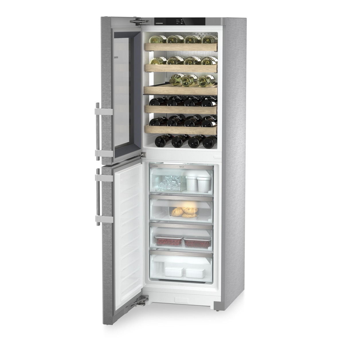 Vinoteca Liebherr con congelador - SWNstd 529i Acero Inox-5